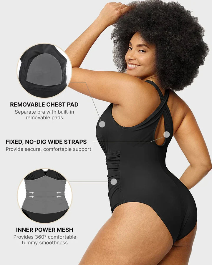 Smart Sculpt Plunge Swimsuit Flatter Your Figure