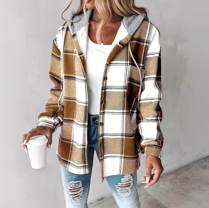 Brigitte | Cozy Plaid Jacket