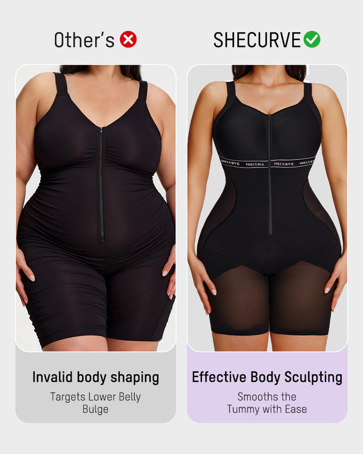 All-in-One Zipper Breathable Slimming Sculpting Bodysuit