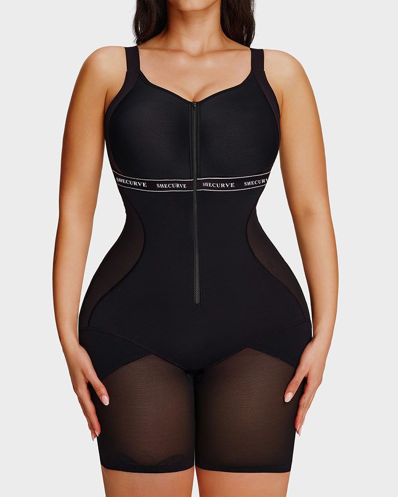 All-in-One Zipper Breathable Slimming Sculpting Bodysuit