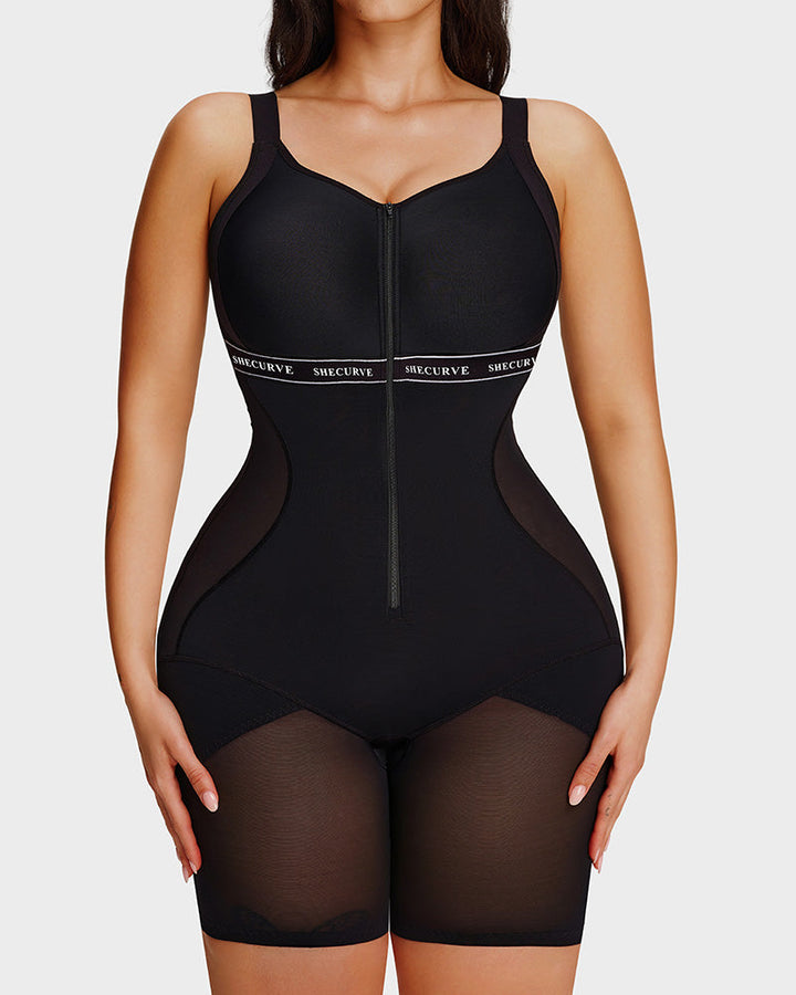 All-in-One Zipper Breathable Slimming Sculpting Bodysuit