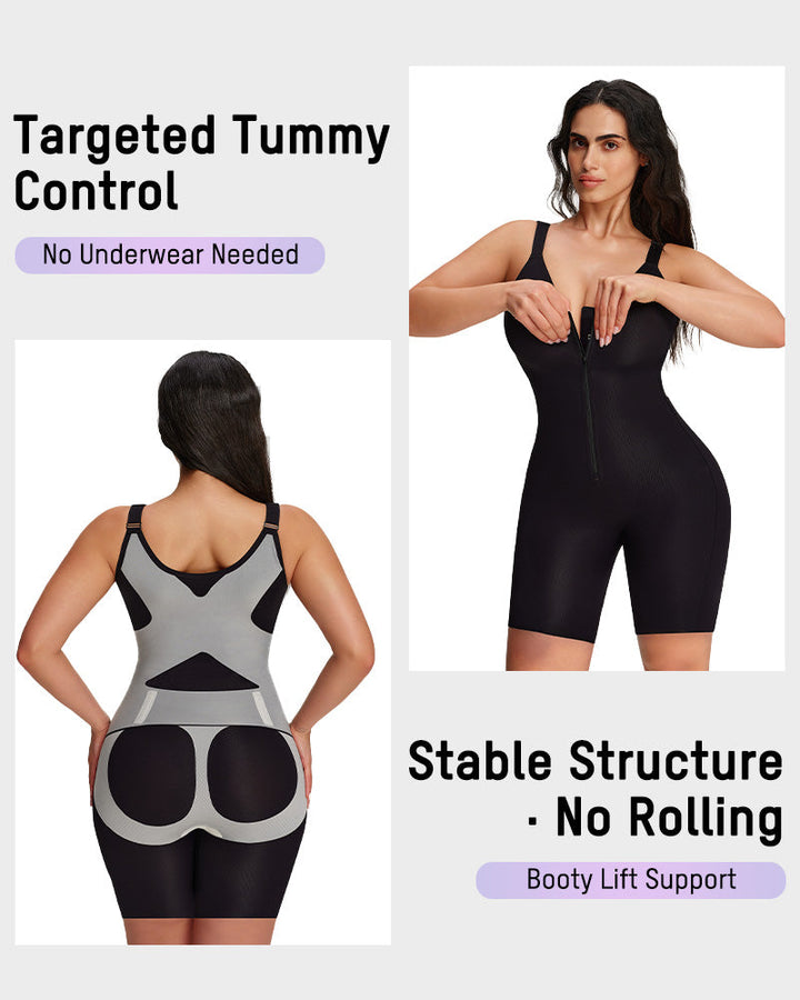 All-in-One Zipper Lightweight Sculpting Bodysuit