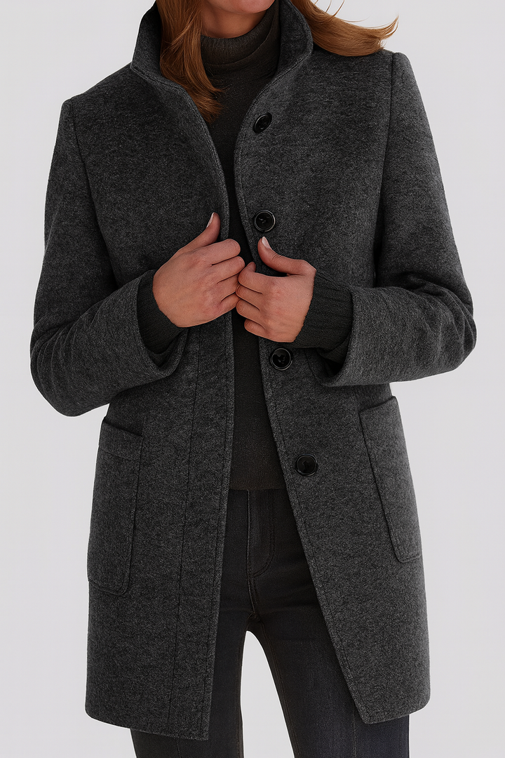 Ava | High Collar Coat