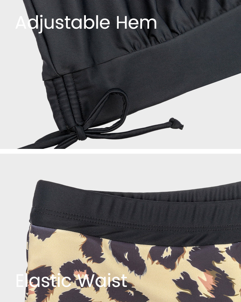 Flattering Two-Piece Tankini Swimsuit