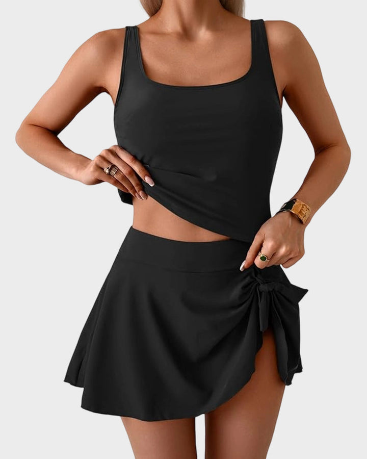 Floral Tummy Control Tankini Set